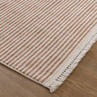 Berno Pink Ivory Loop Stripes Rug - B002.