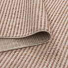 Berno Pink Ivory Loop Stripes Rug - B002.