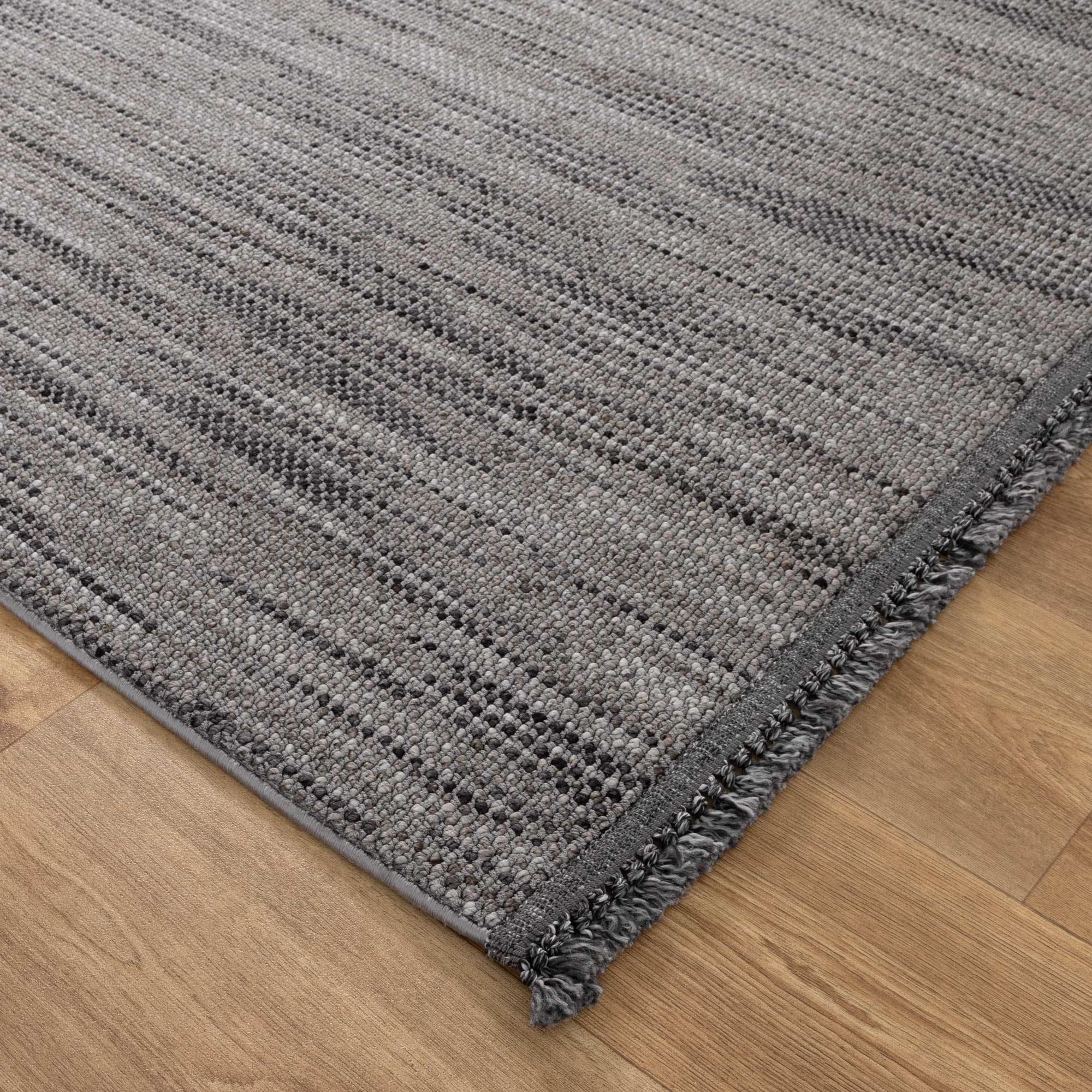 Berno Charcoal Loop Rug - B005 - Charcoal area rug rug from Vogue Rugs Australia