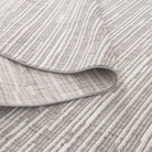 Berno Silver Ivory Loop Lines Rug - B006.