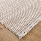 Berno Beige Ivory Loop Lines Rug - B007.