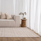 Berno Beige Ivory Loop Lines Rug - B007.