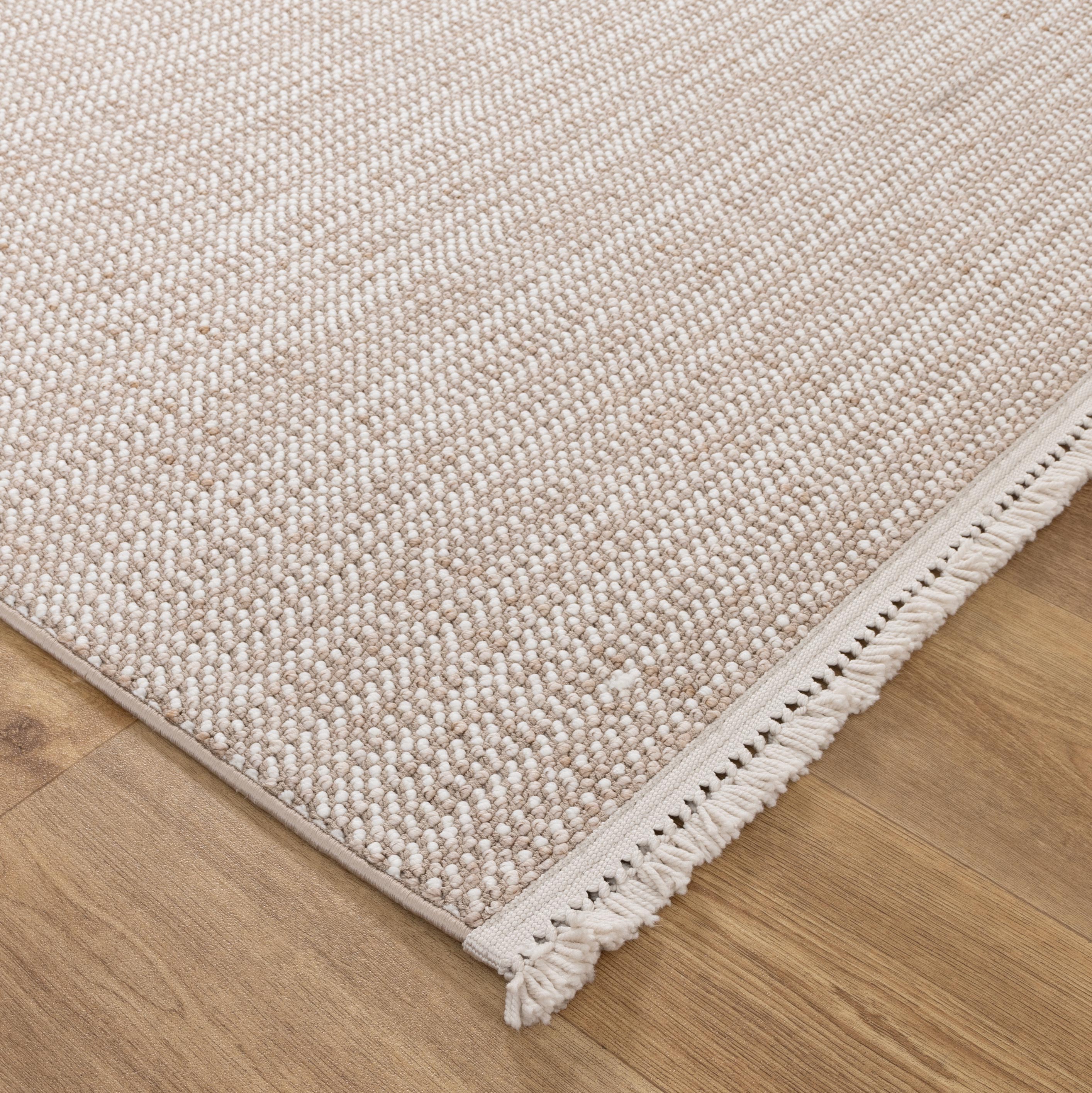 Berno Ivory Beige Loop Rug - B008.