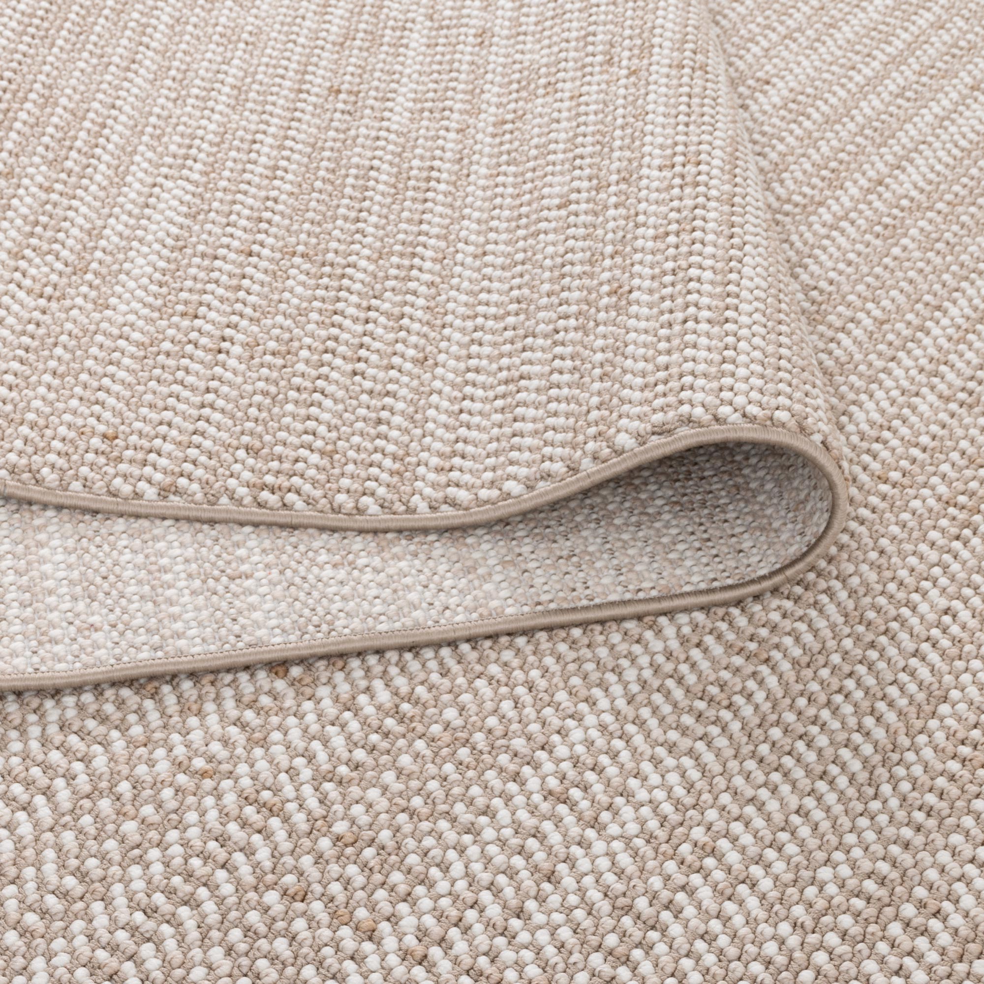 Berno Ivory Beige Loop Rug - B008.