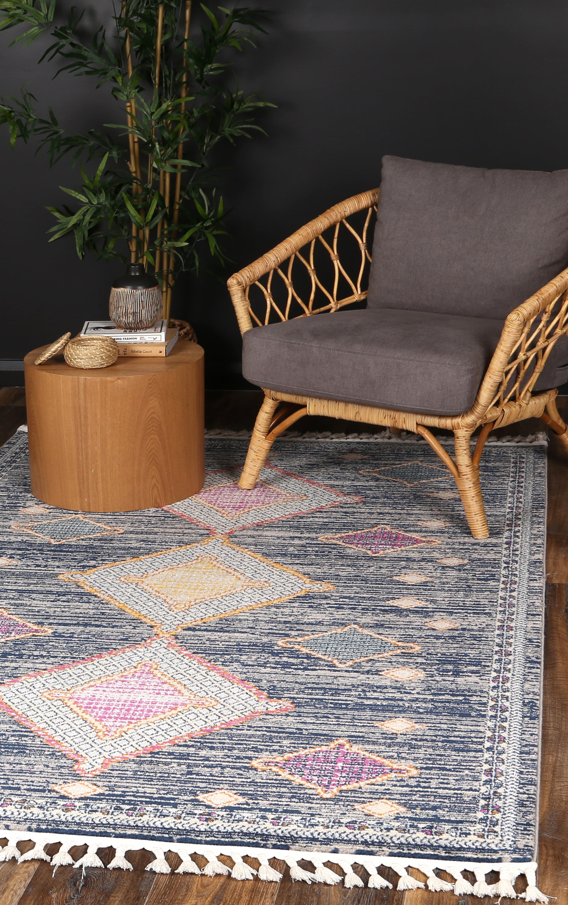 Asilah Bo63A D.Blue Grey - Blue asilah rug from Vogue Rugs Australia