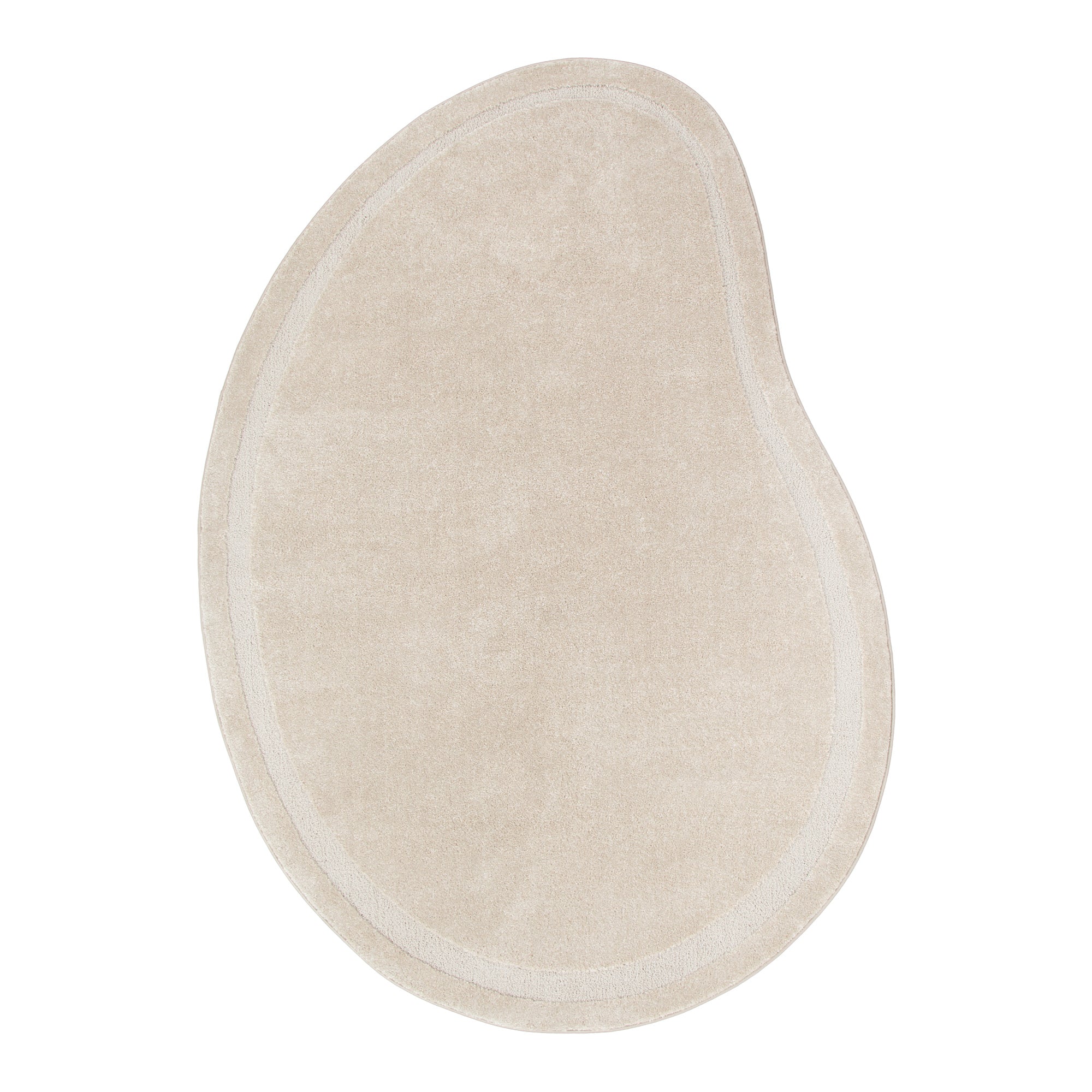 Nessa Beige Jellybean Rug (N700) - Beige area rug rug from Vogue Rugs Australia