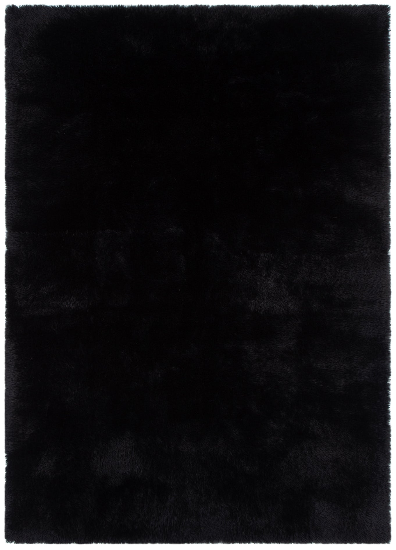 Lyla Machine Washable Shaggy Black Rug.