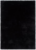 Lyla Machine Washable Shaggy Black Rug.