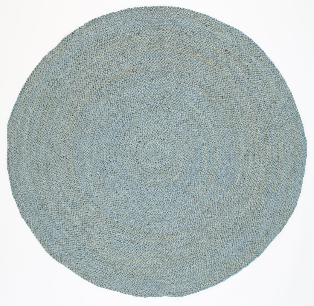 Organica Tundra Blue Jute Round Rug – VOGUE RUGS