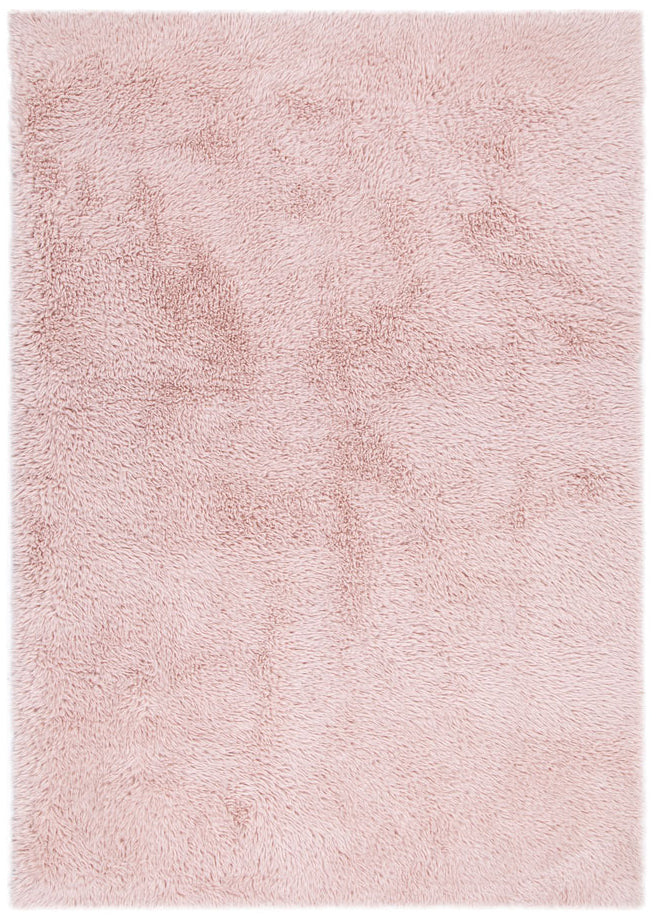 Lyla Machine Washable Shaggy Blush Rug.