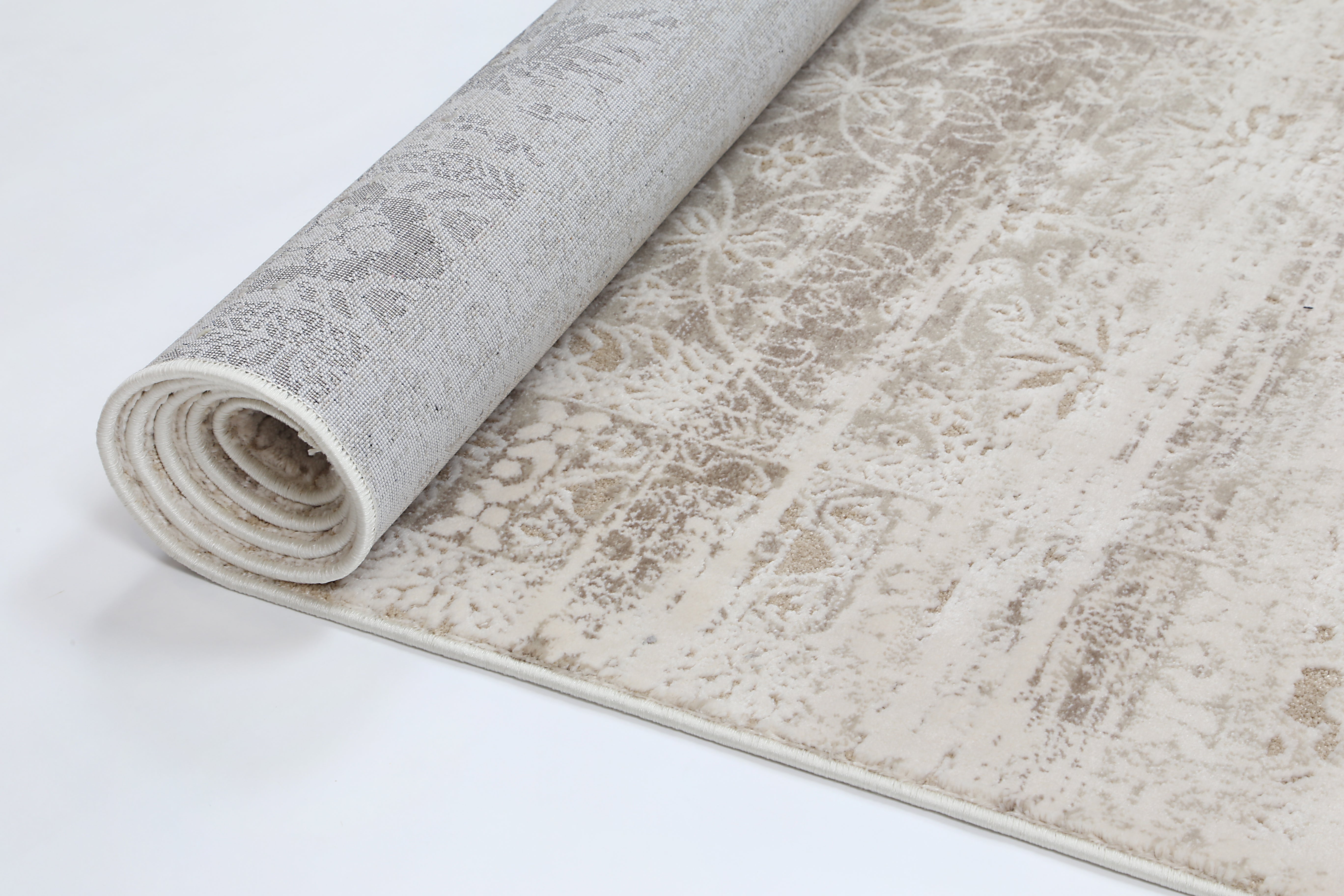 Bohemian Paradise Solid Beige Modern Rug - 02BEIG.
