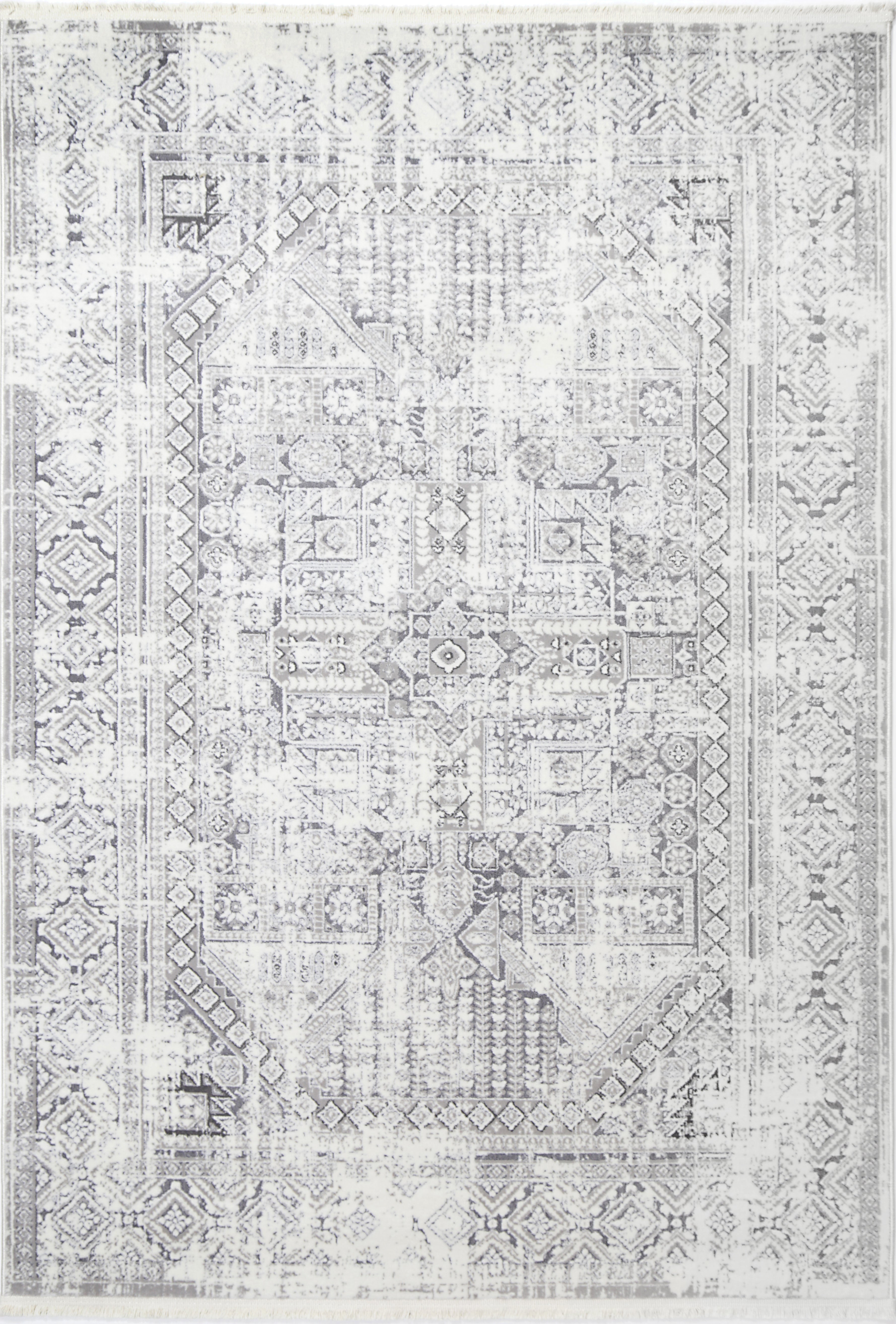 Bohemian Paradise Panel Grey Rug - 03GREY.