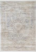 Bohemian Paradise Medalion Beige Blue Rug - 06BBLU.