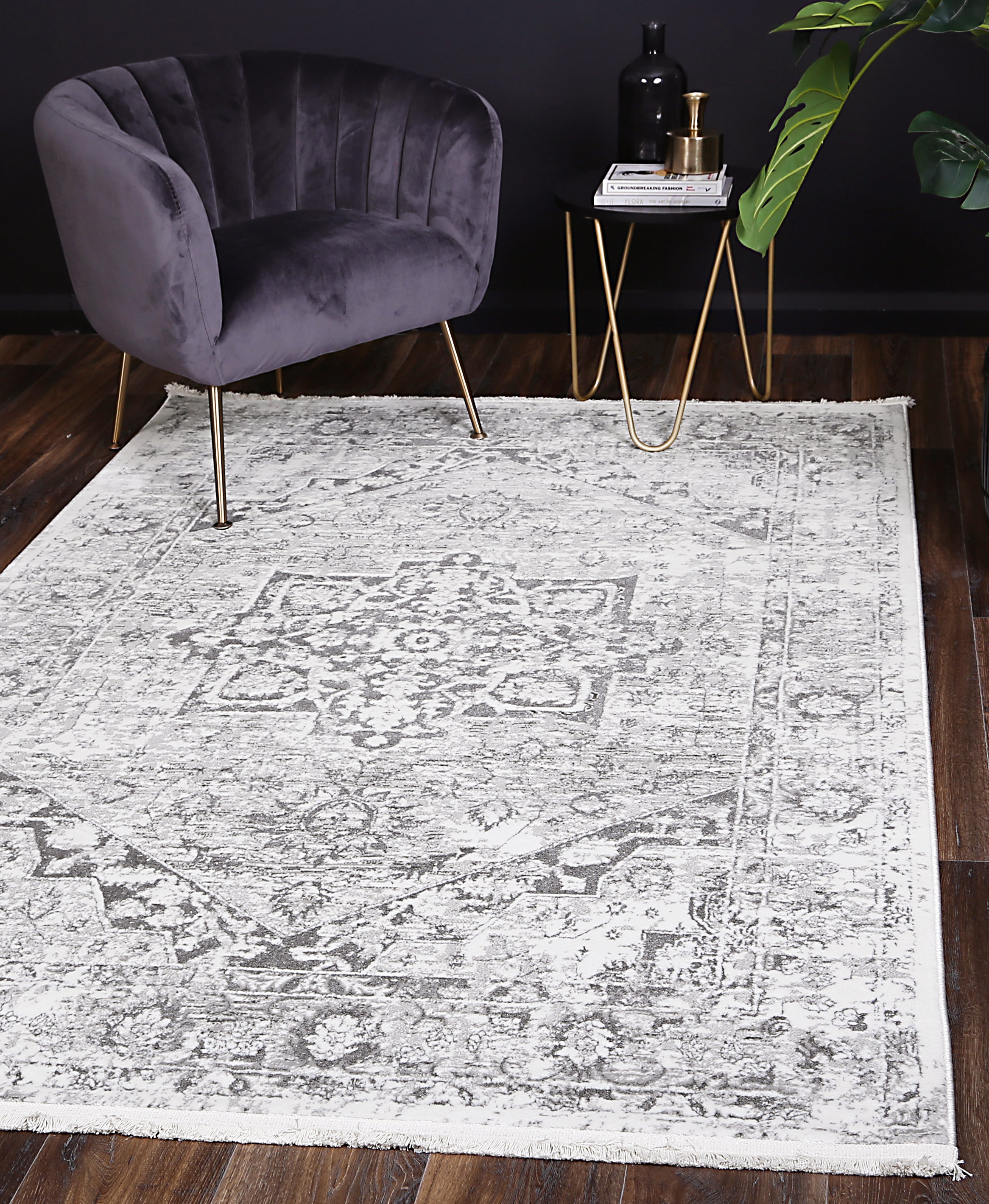 Bohemian Paradise Classic Vintage Grey Rug - 09GREY.