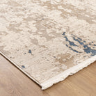 Bohemian Paradise One Modern Beige Blue Rug - 01BBLU.