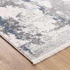 Bohemian Paradise One Modern Grey Blue Rug - 01GBLU.