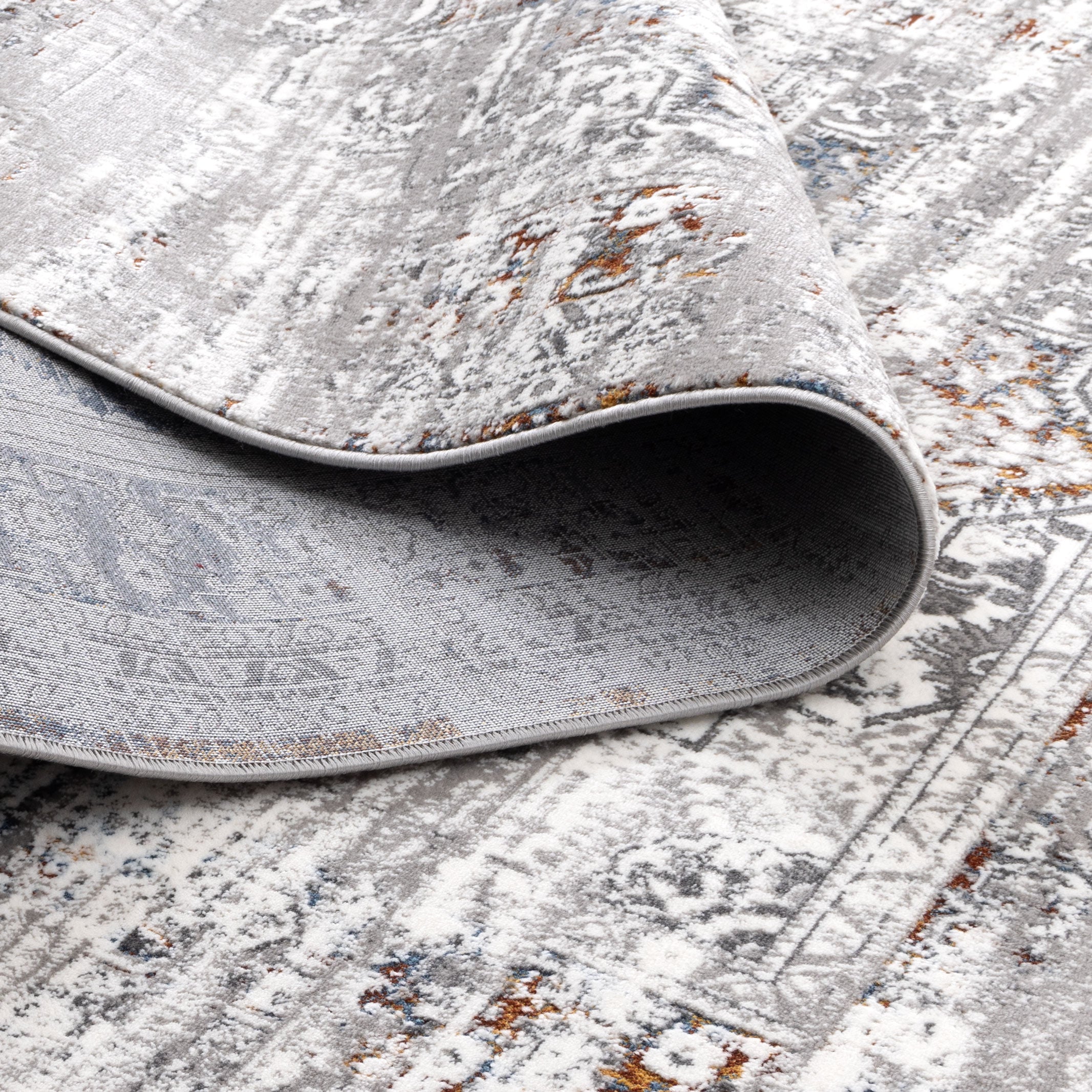 Bohemian Paradise Medalion Grey Multi Rug - 06GMUL - Grey bohemian rug from Vogue Rugs Australia