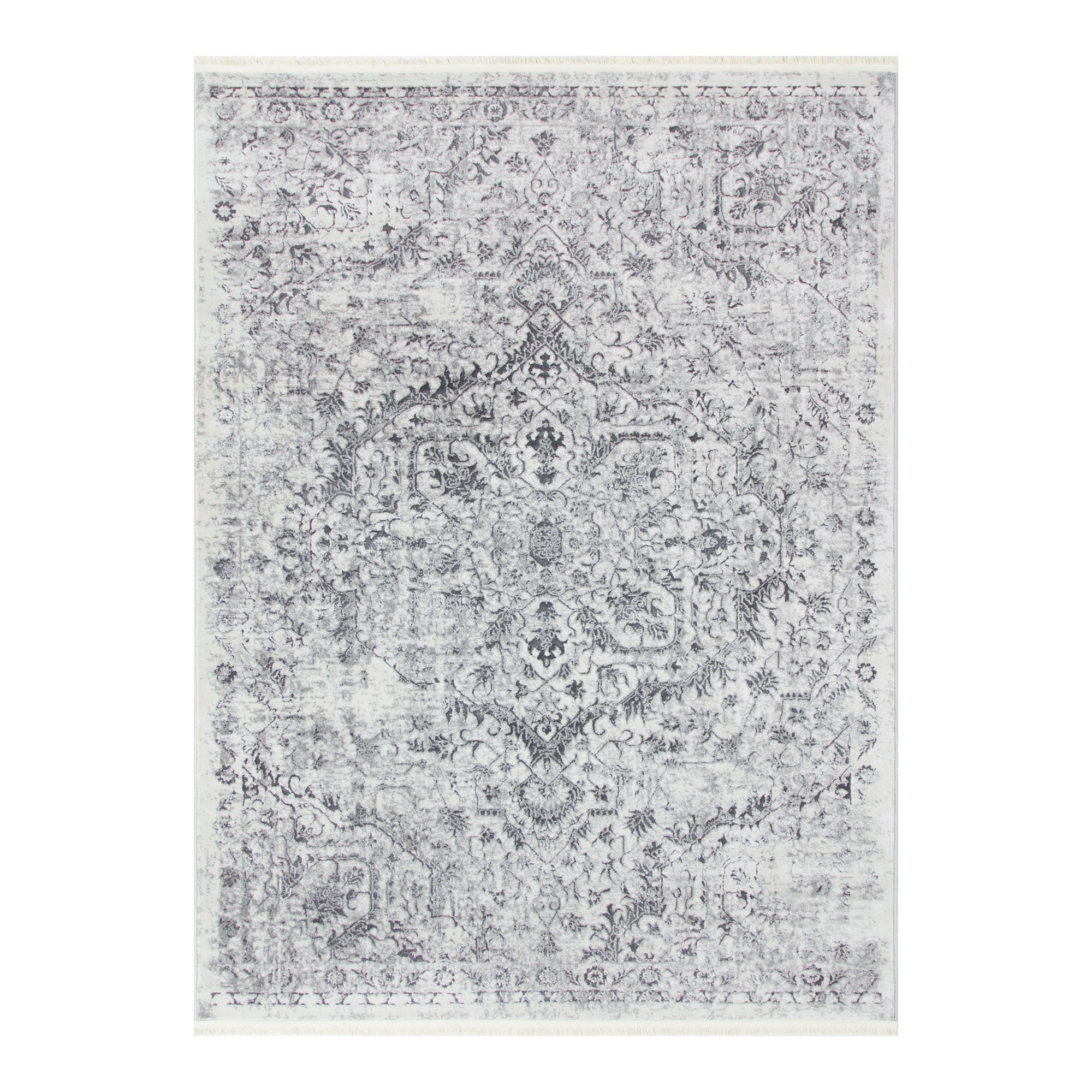 Bohemian Paradise Vintage Grey Rug - 07GREY - Grey vintage rug from Vogue Rugs Australia