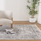 Bohemian Paradise Vintage Medalion Grey Rug - 08GREY.