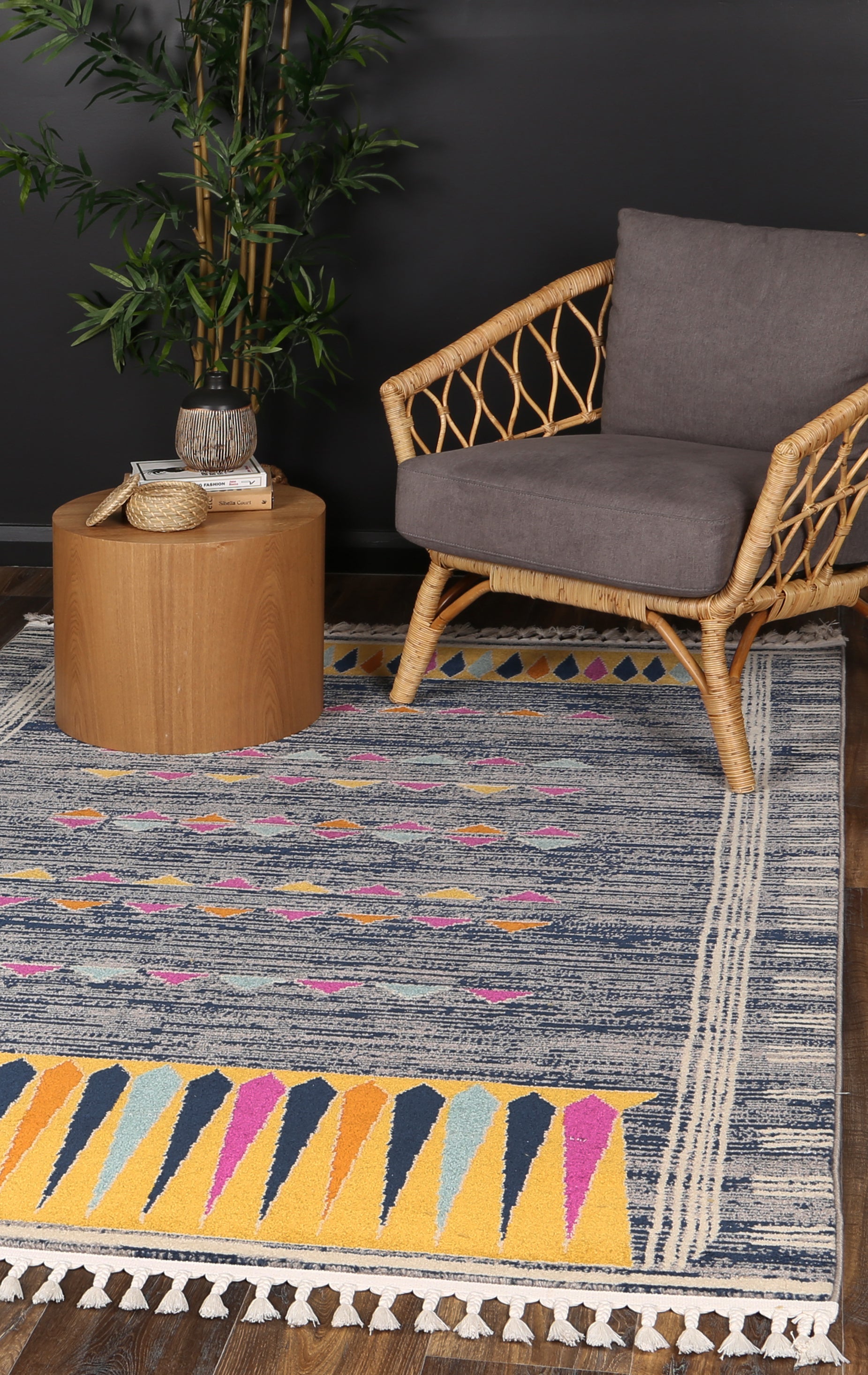 Asilah Bp73A D.Blue Cream - Blue asilah rug from Vogue Rugs Australia