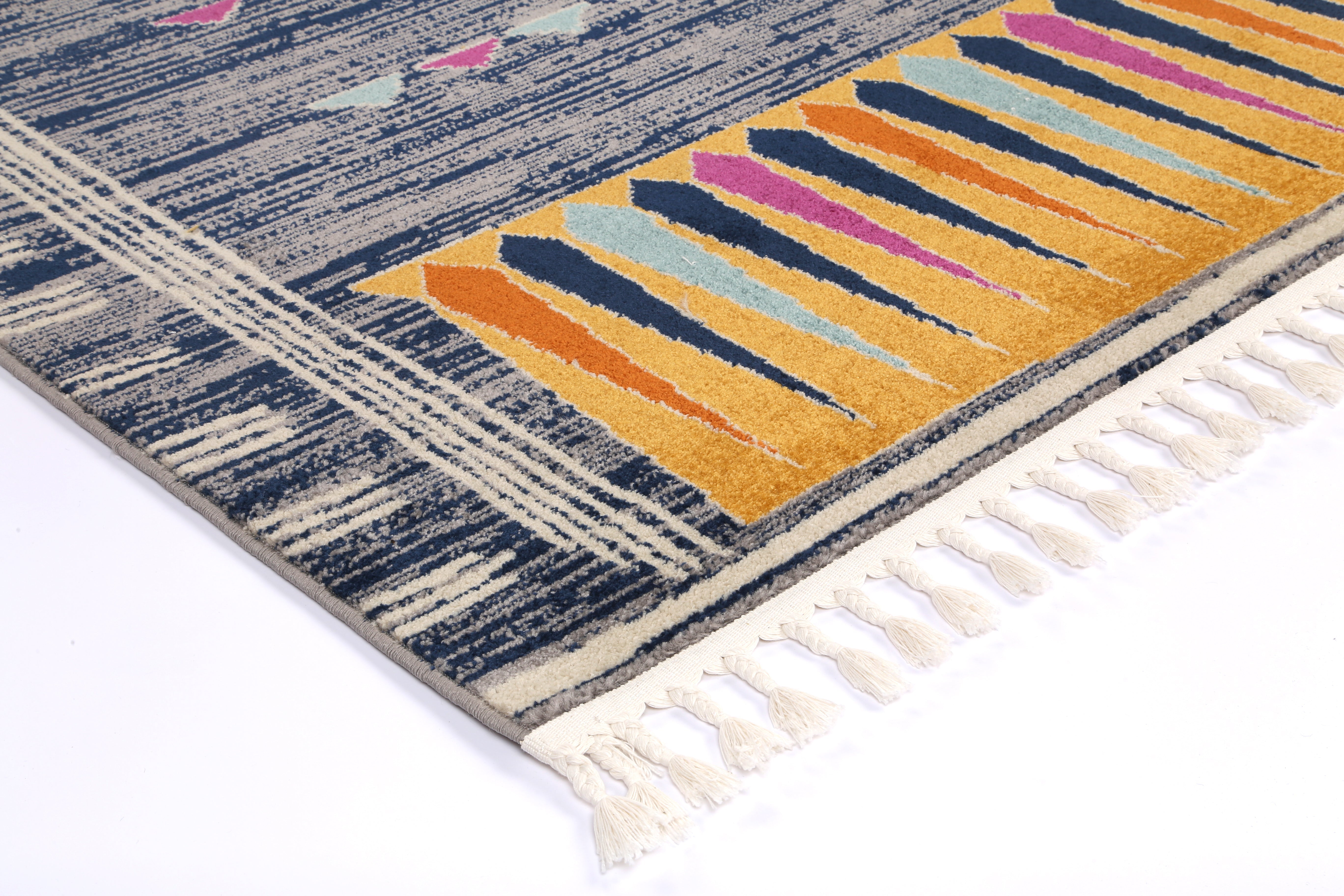 Asilah Bp73A D.Blue Cream - Blue asilah rug from Vogue Rugs Australia