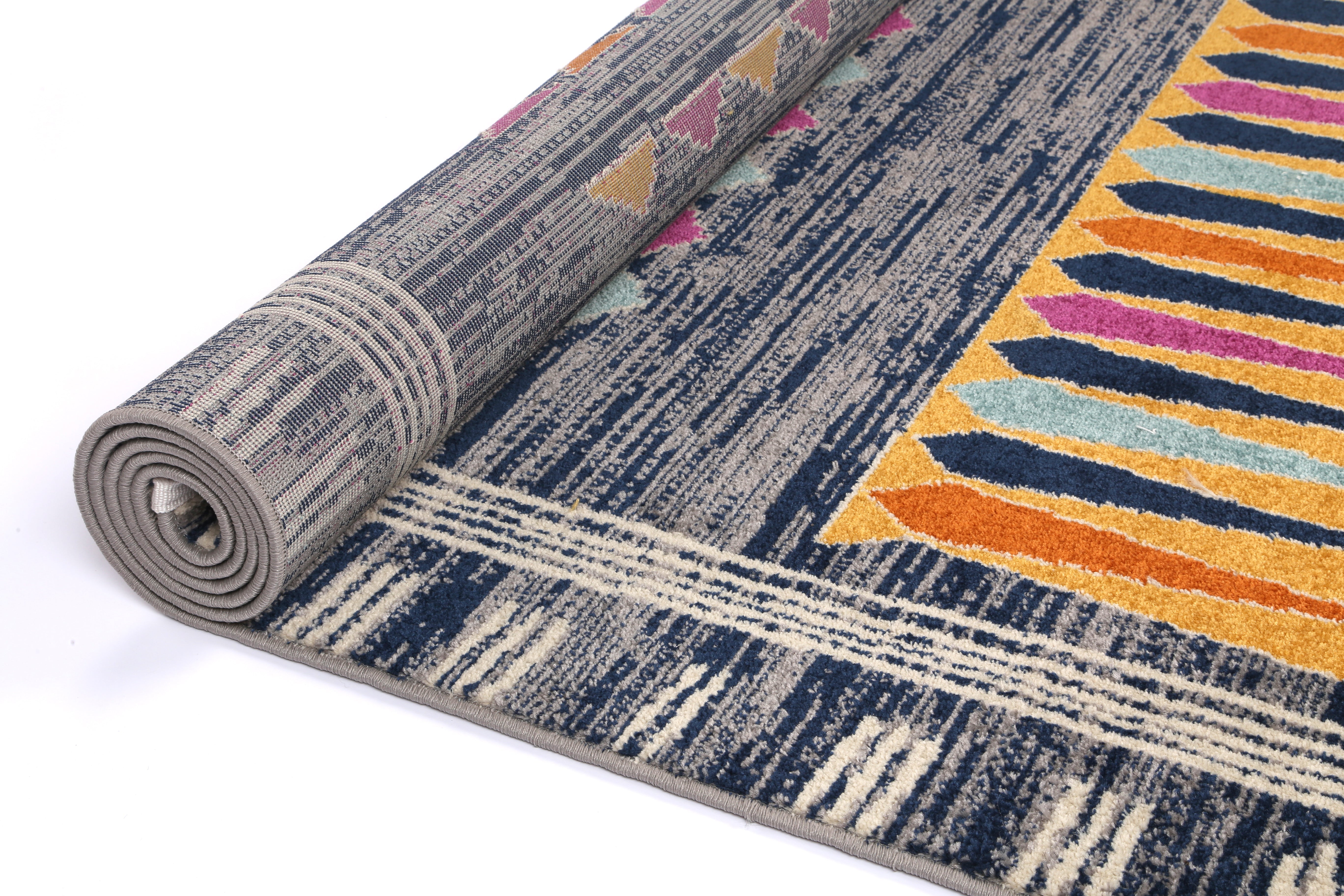 Asilah Bp73A D.Blue Cream - Blue asilah rug from Vogue Rugs Australia