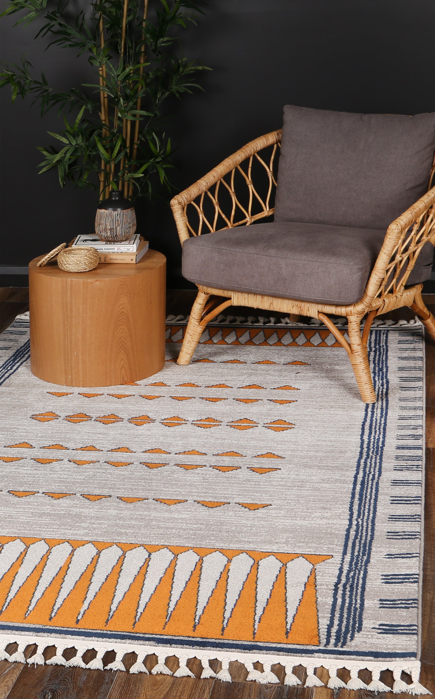 Asilah Bp73A D.Blue Terra - Blue asilah rug from Vogue Rugs Australia