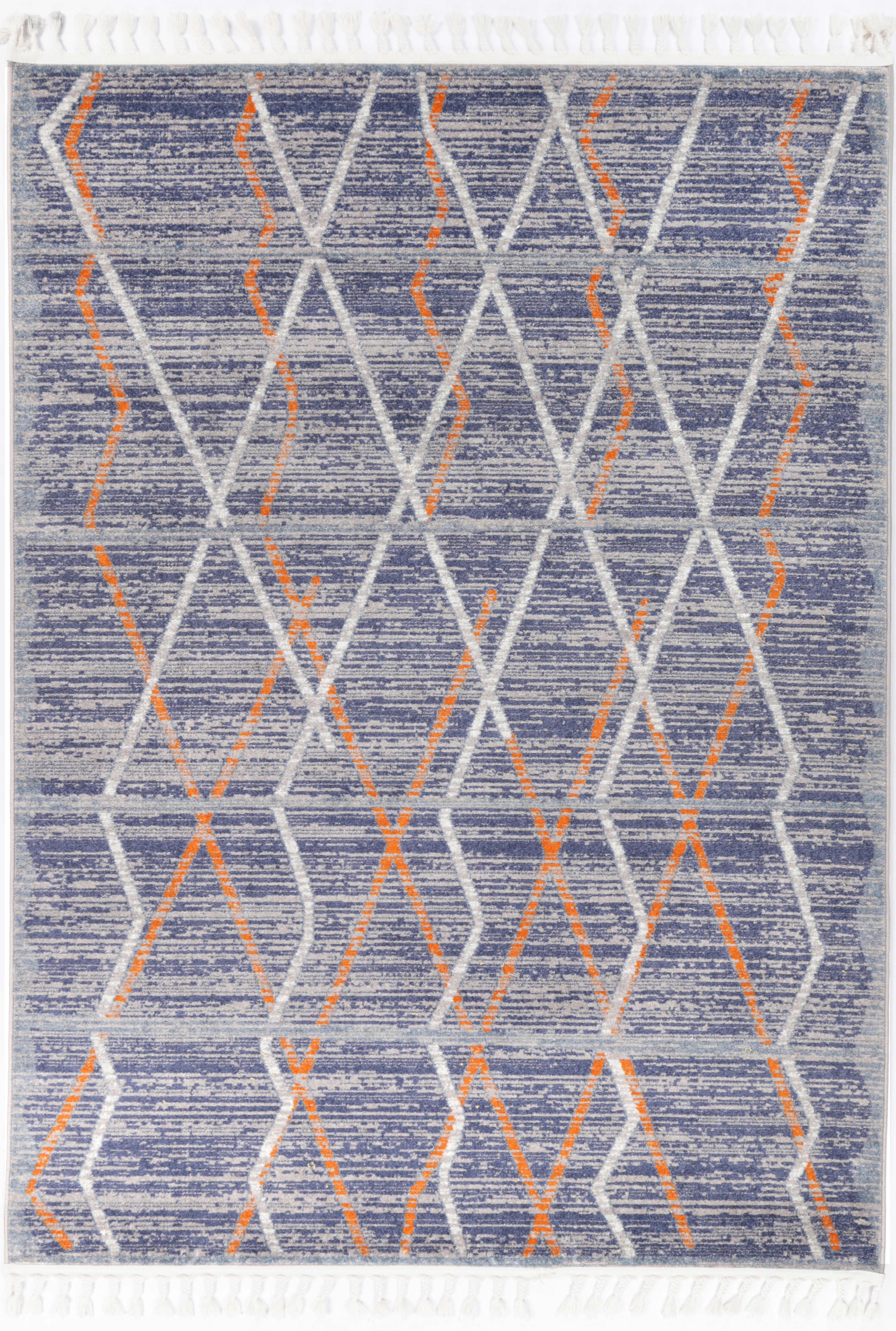Asilah Bs18A Grey Navy - Grey asilah rug from Vogue Rugs Australia