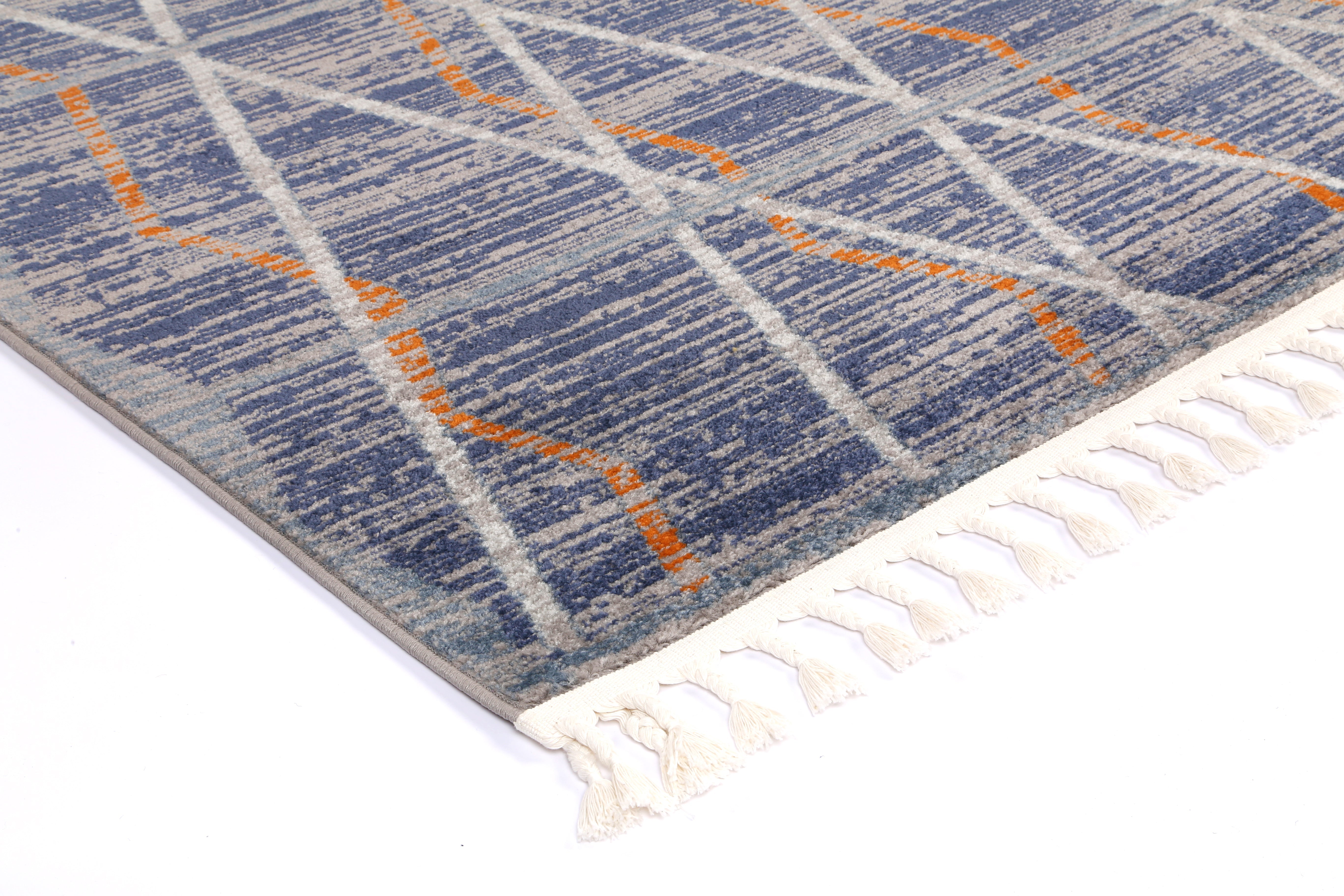 Asilah Bs18A Grey Navy - Grey asilah rug from Vogue Rugs Australia