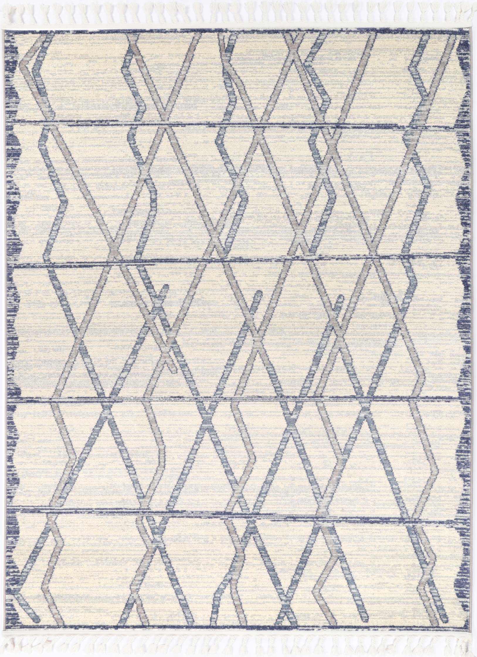 Asilah Bs18A L.Grey Cream - Cream asilah rug from Vogue Rugs Australia