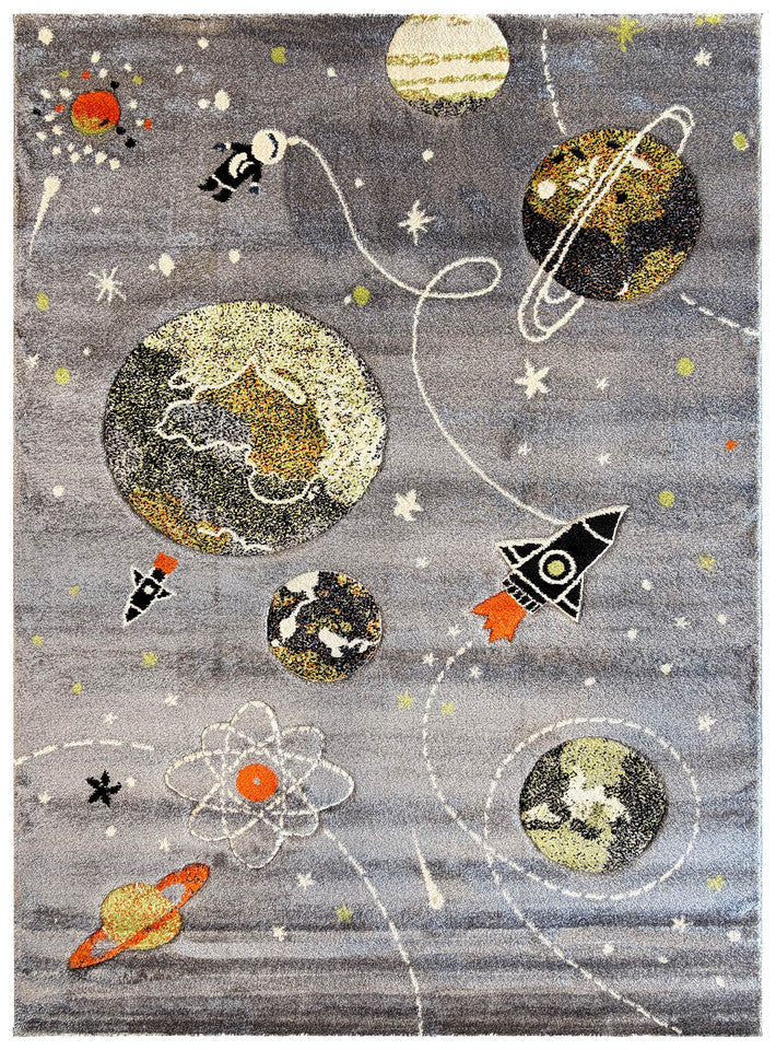 Cotton Candy D359A Space Grey - Grey kids rug from Vogue Rugs Australia