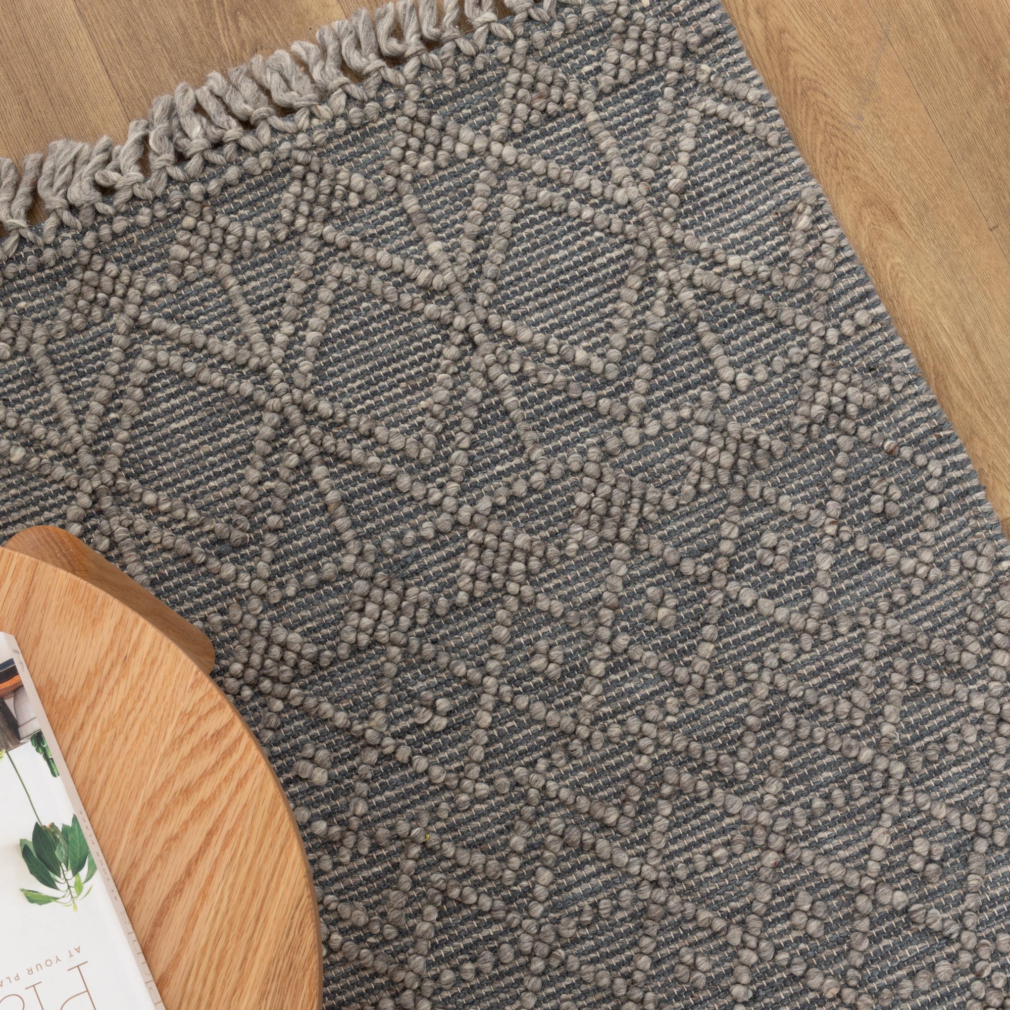 Diego Inca Grey Multi Wool Rug - DIEG01 - Grey area rug rug from Vogue Rugs Australia