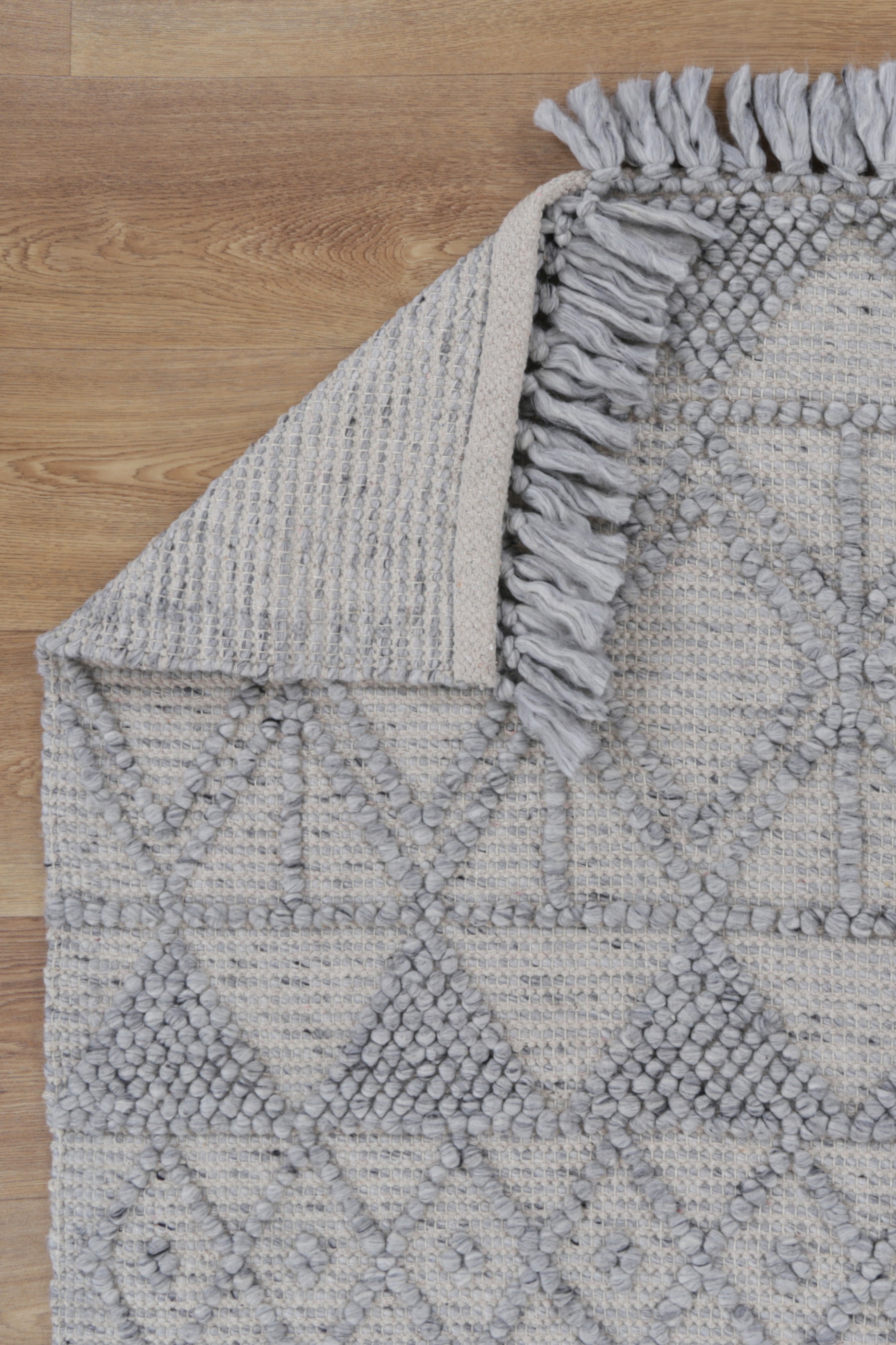 Diego Inca Grey Wool Rug - DIEG01 - Grey area rug rug from Vogue Rugs Australia
