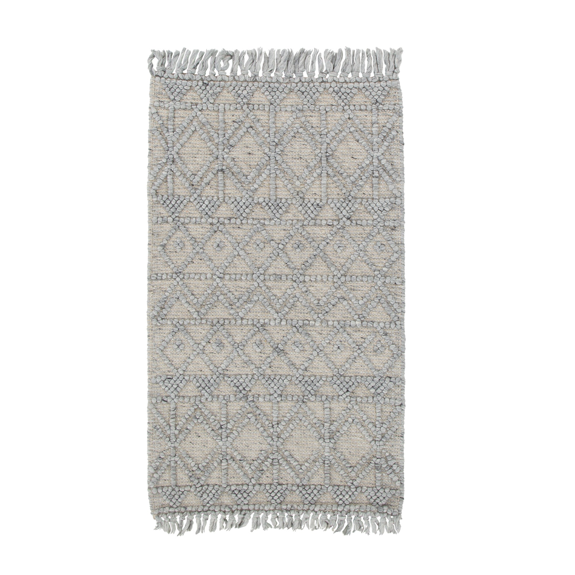 Diego Inca Grey Wool Rug - DIEG01 - Grey area rug rug from Vogue Rugs Australia