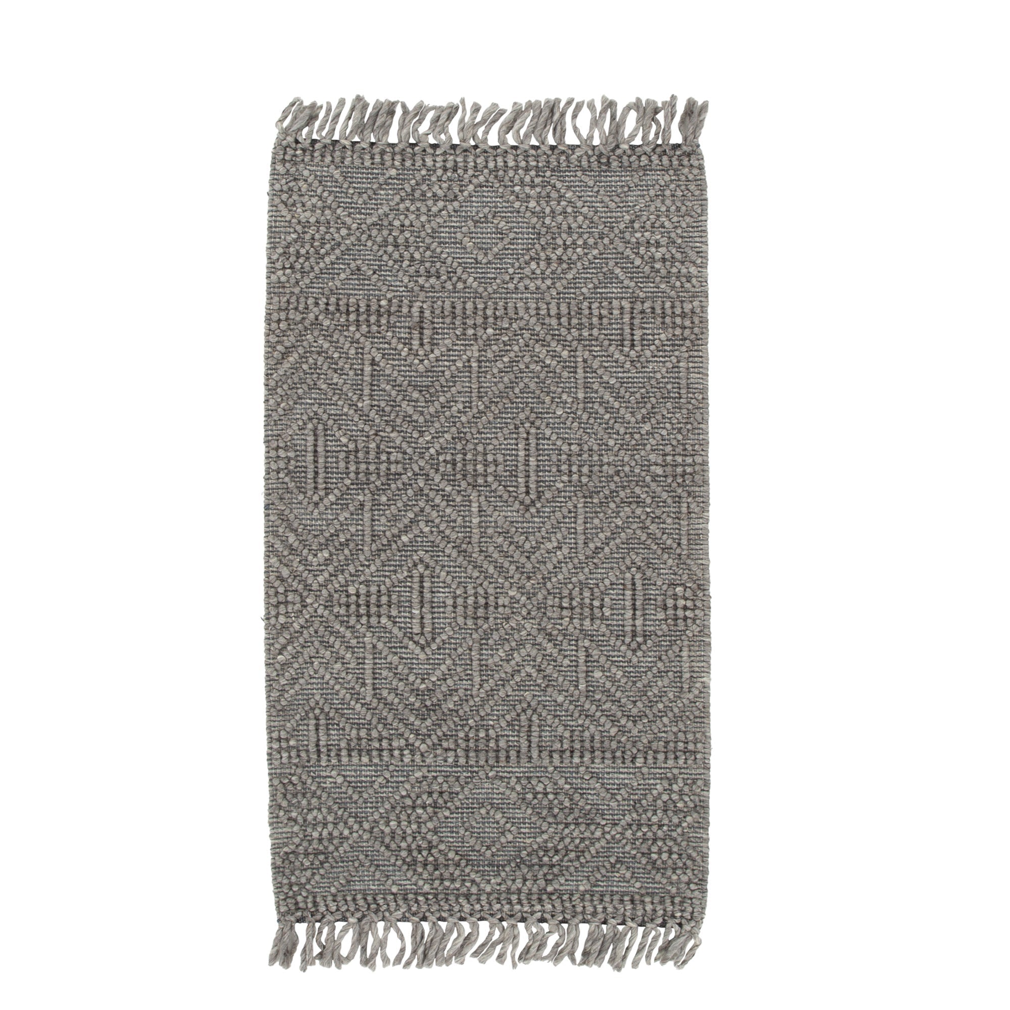 Diego Tribal Grey Multi Wool Rug - DIEG02 - Grey tribal rug from Vogue Rugs Australia