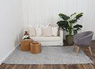Diego Tribal Grey Wool Rug - DIEG02.