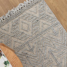 Diego Tribal Grey Wool Rug - DIEG02.