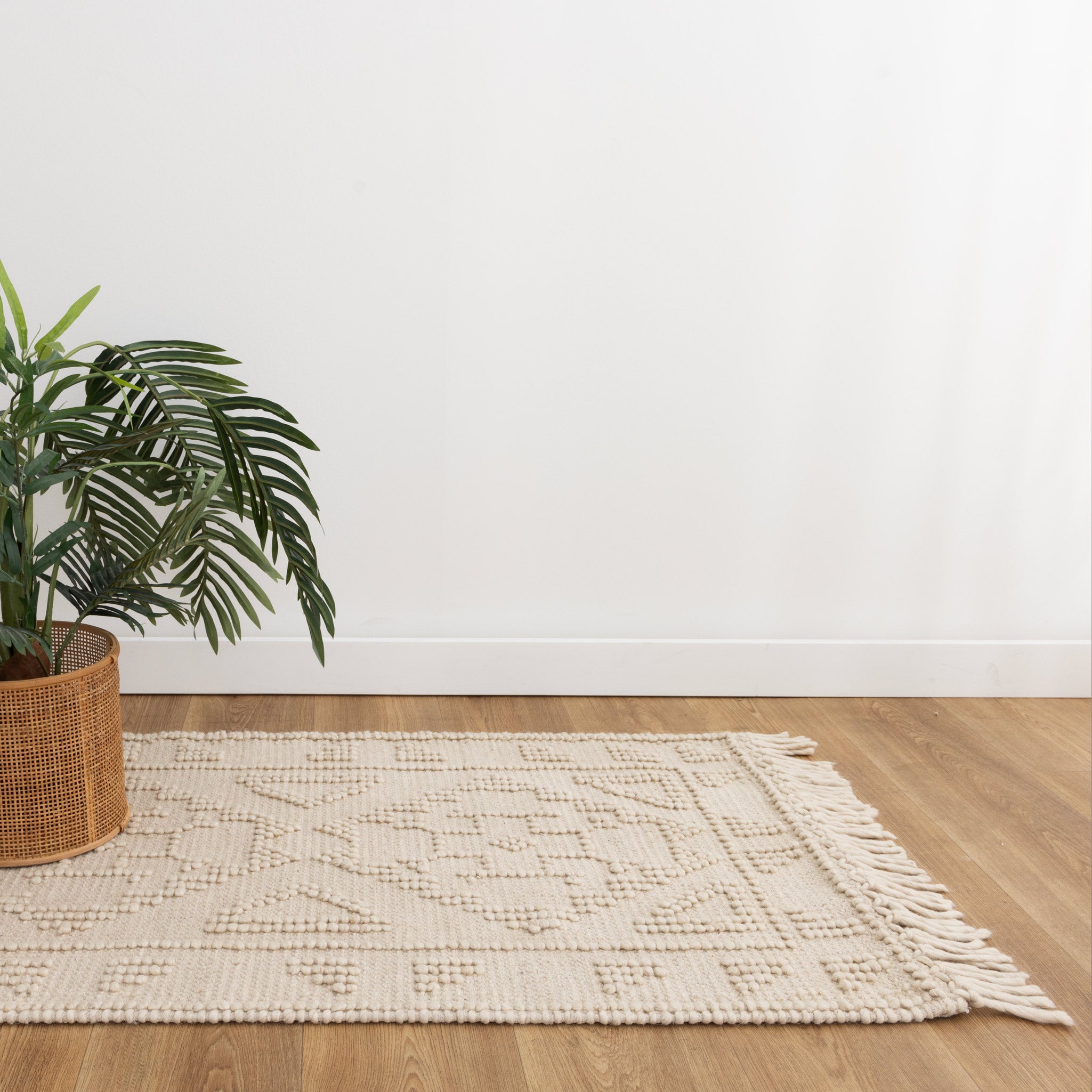Diego Ornamental Beige Wool Rug - DIEG03 - Beige area rug rug from Vogue Rugs Australia