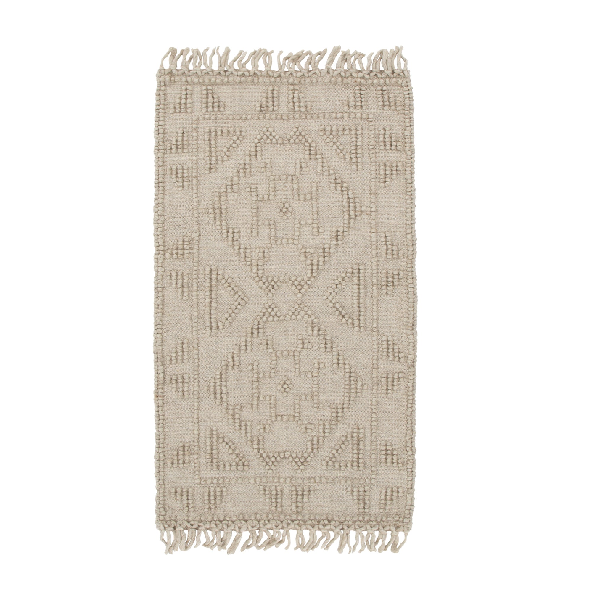Diego Ornamental Brown Wool Rug - DIEG03.