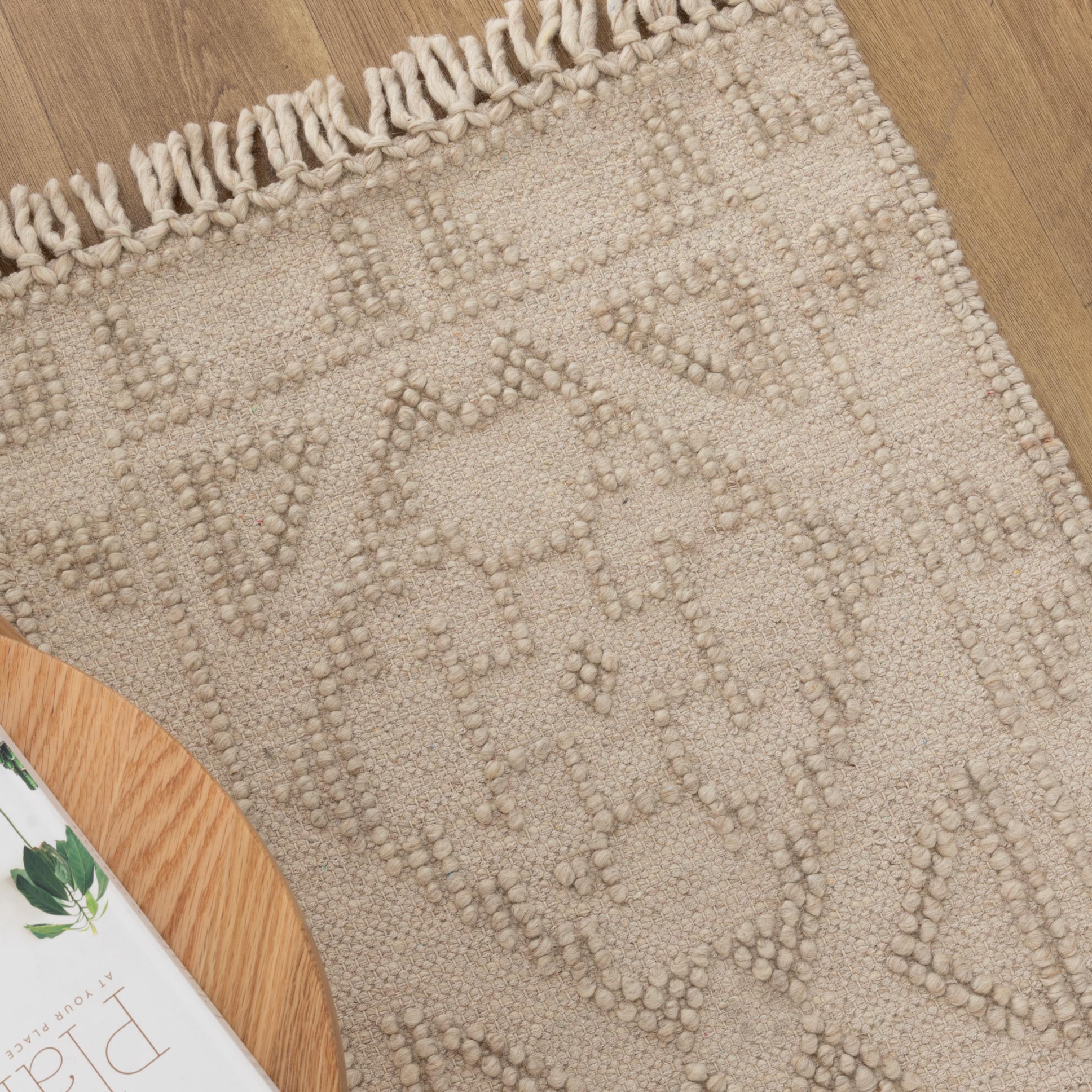 Diego Ornamental Brown Wool Rug - DIEG03.
