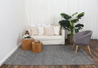 Diego Ornamental Grey Multi Wool Rug - DIEG03.