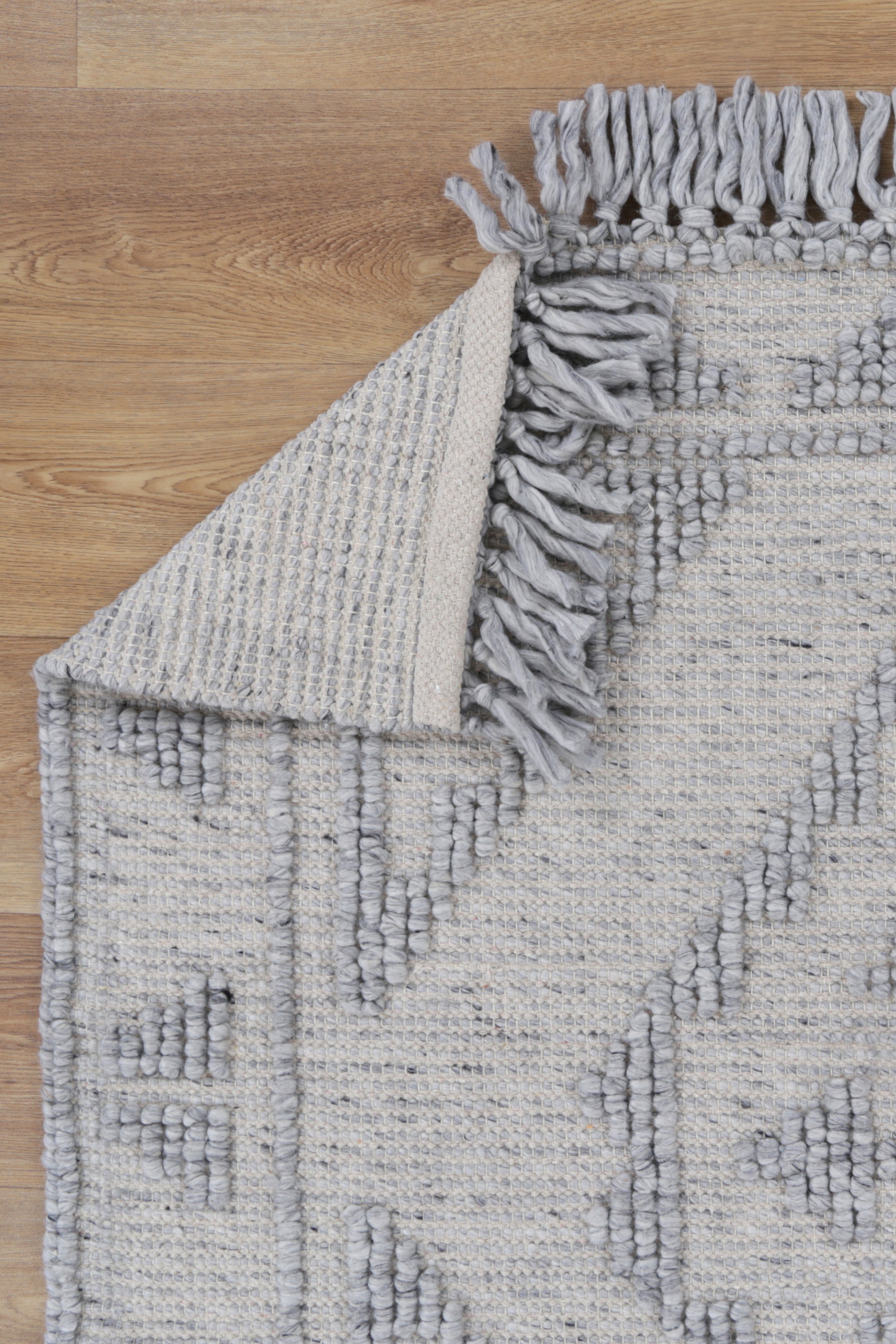 Diego Ornamental Grey Wool Rug - DIEG03 - Grey area rug rug from Vogue Rugs Australia