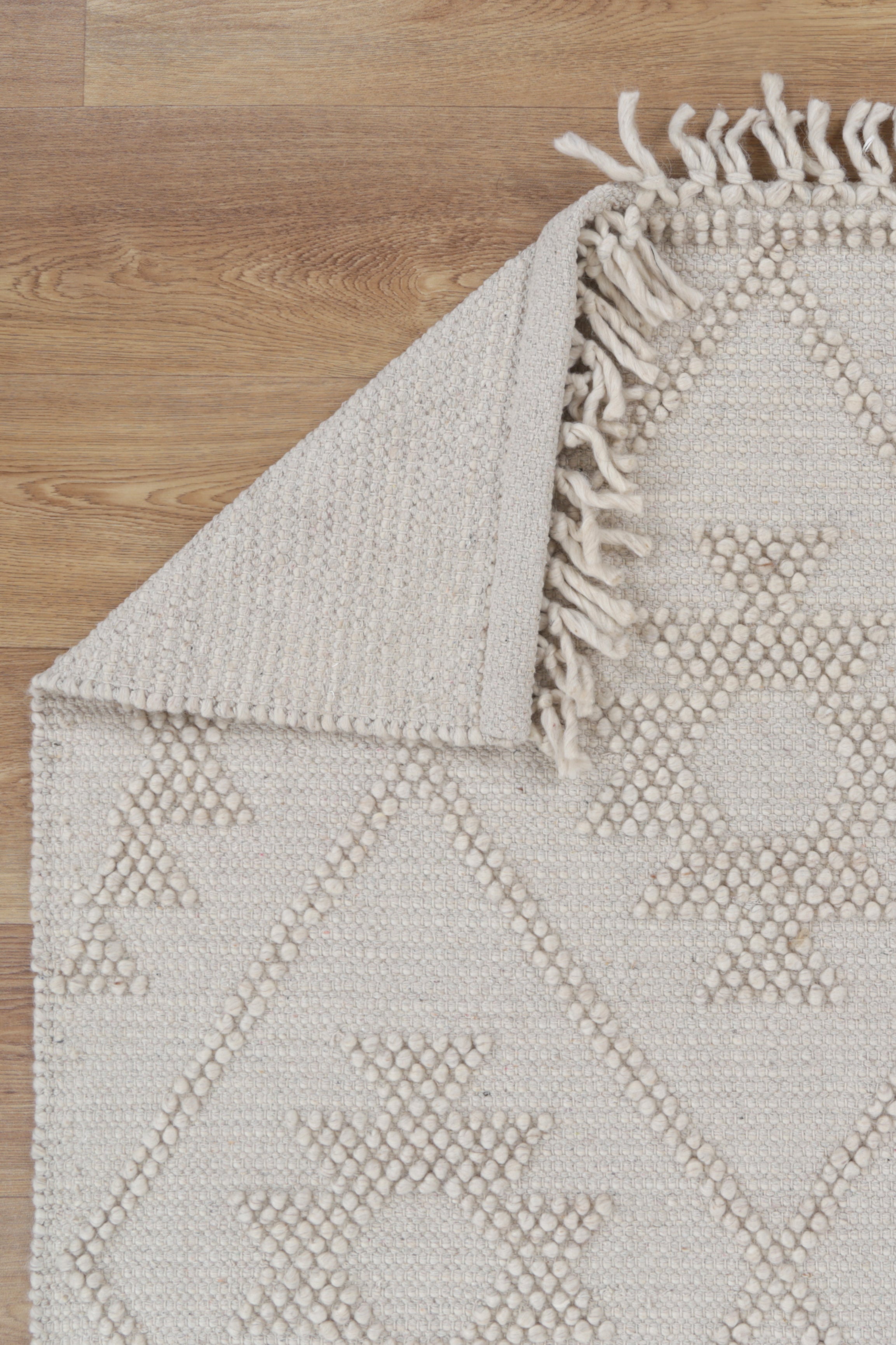 Diego Geometric Beige Wool Rug - DIEG04 - Beige area rug rug from Vogue Rugs Australia