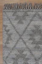 Diego Geometric Grey Multi Wool Rug - DIEG04.