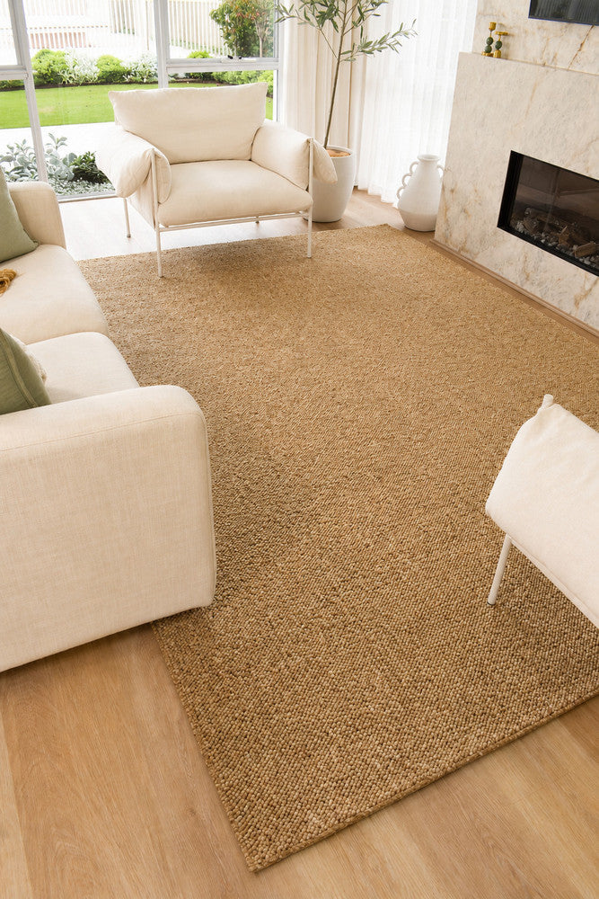 Drift Pebble Sisal - Beige modern rug from Vogue Rugs Australia