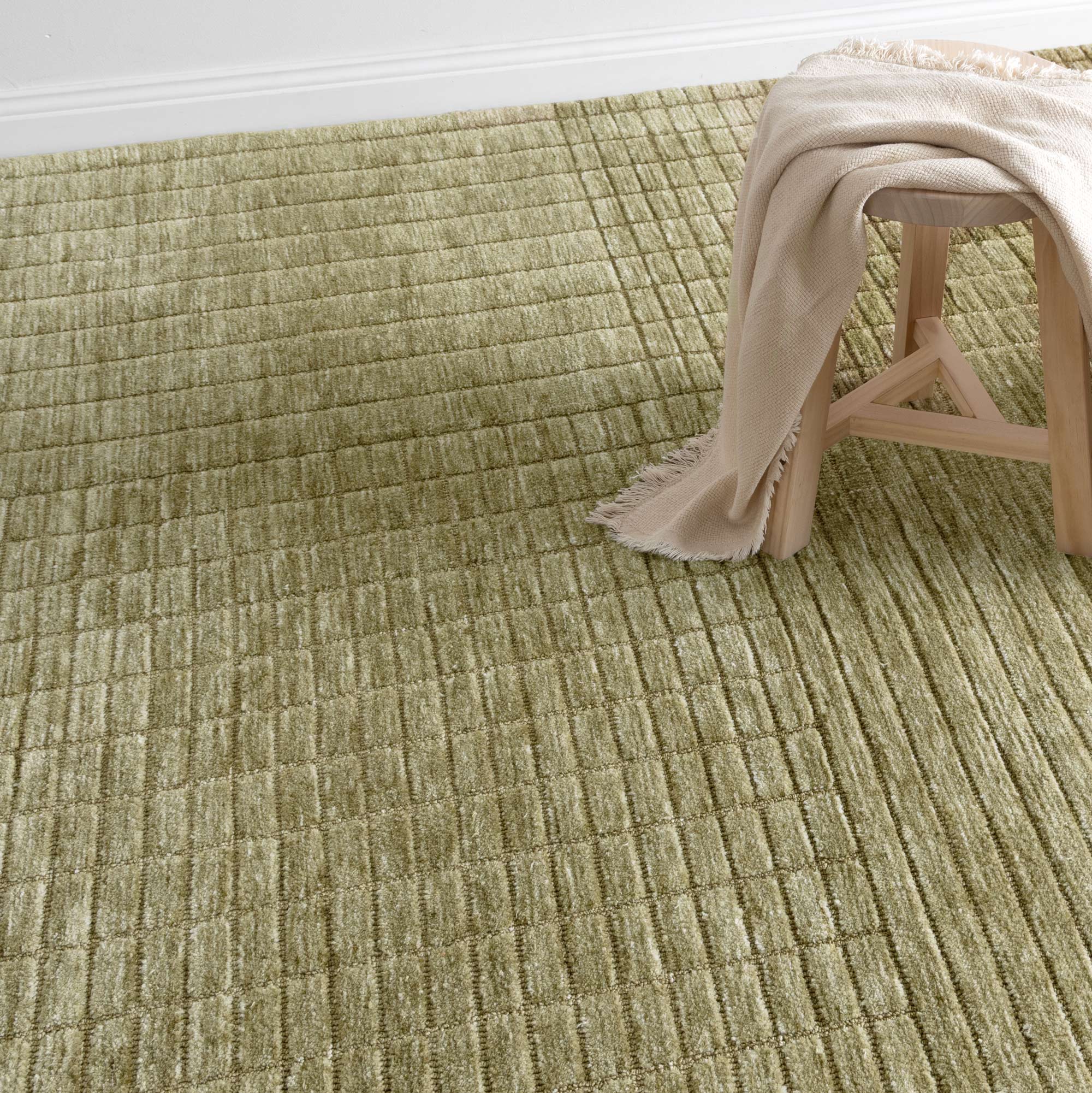 Canyon Green Carved Rug - CANYON02 - Green area rug rug from Vogue Rugs Australia