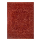 Heritage Distressed Medallion Rust Rug - H101 (Different Tassel).