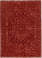 Heritage Distressed Medallion Rust Rug - H101 - Rust area rug rug from Vogue Rugs Australia