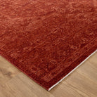 Heritage Distressed Medallion Rust Rug - H101 - Rust area rug rug from Vogue Rugs Australia