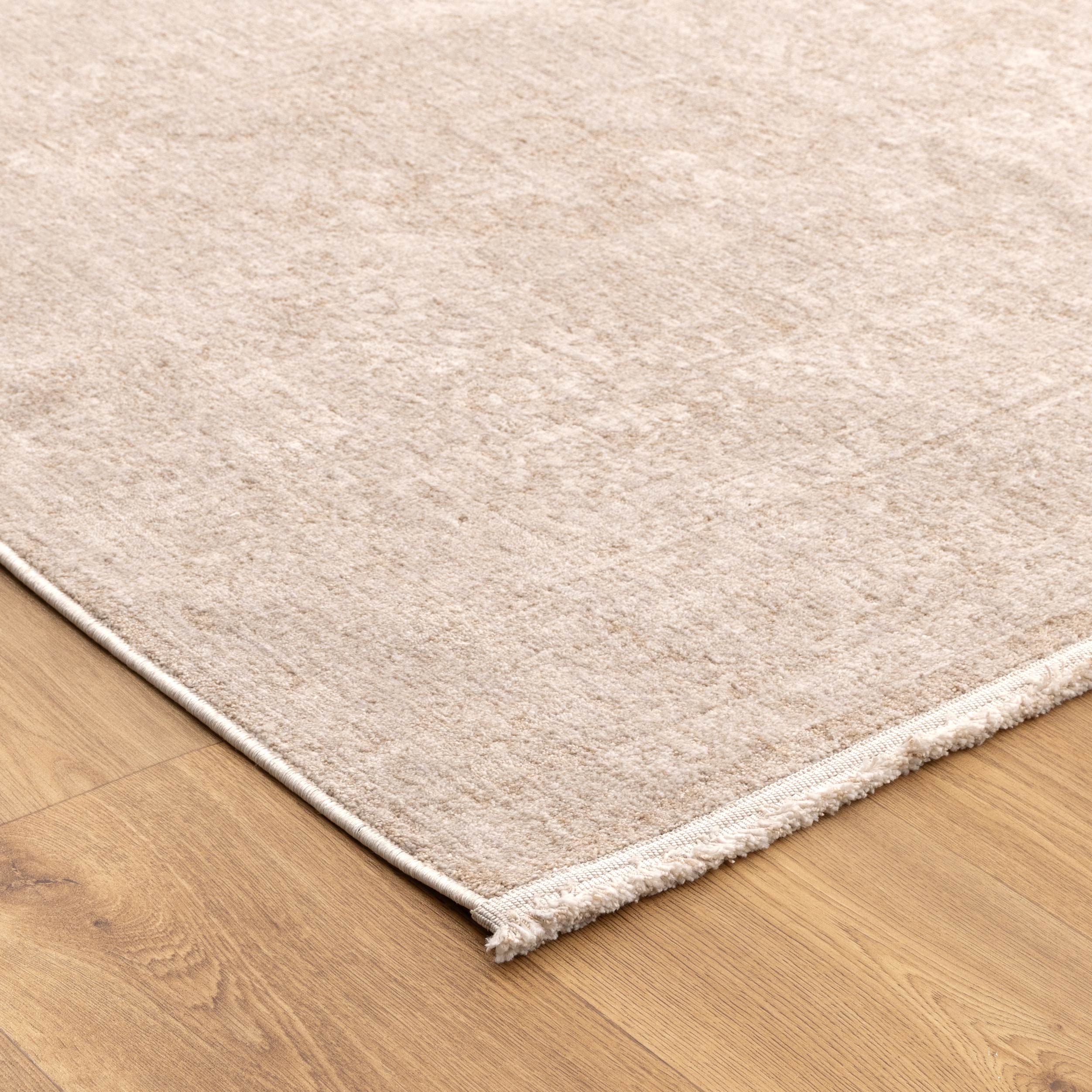 Heritage Distressed Medallion Beige Rug - H102- (Different Tassel).
